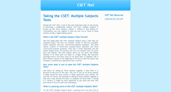 Desktop Screenshot of csettest.org